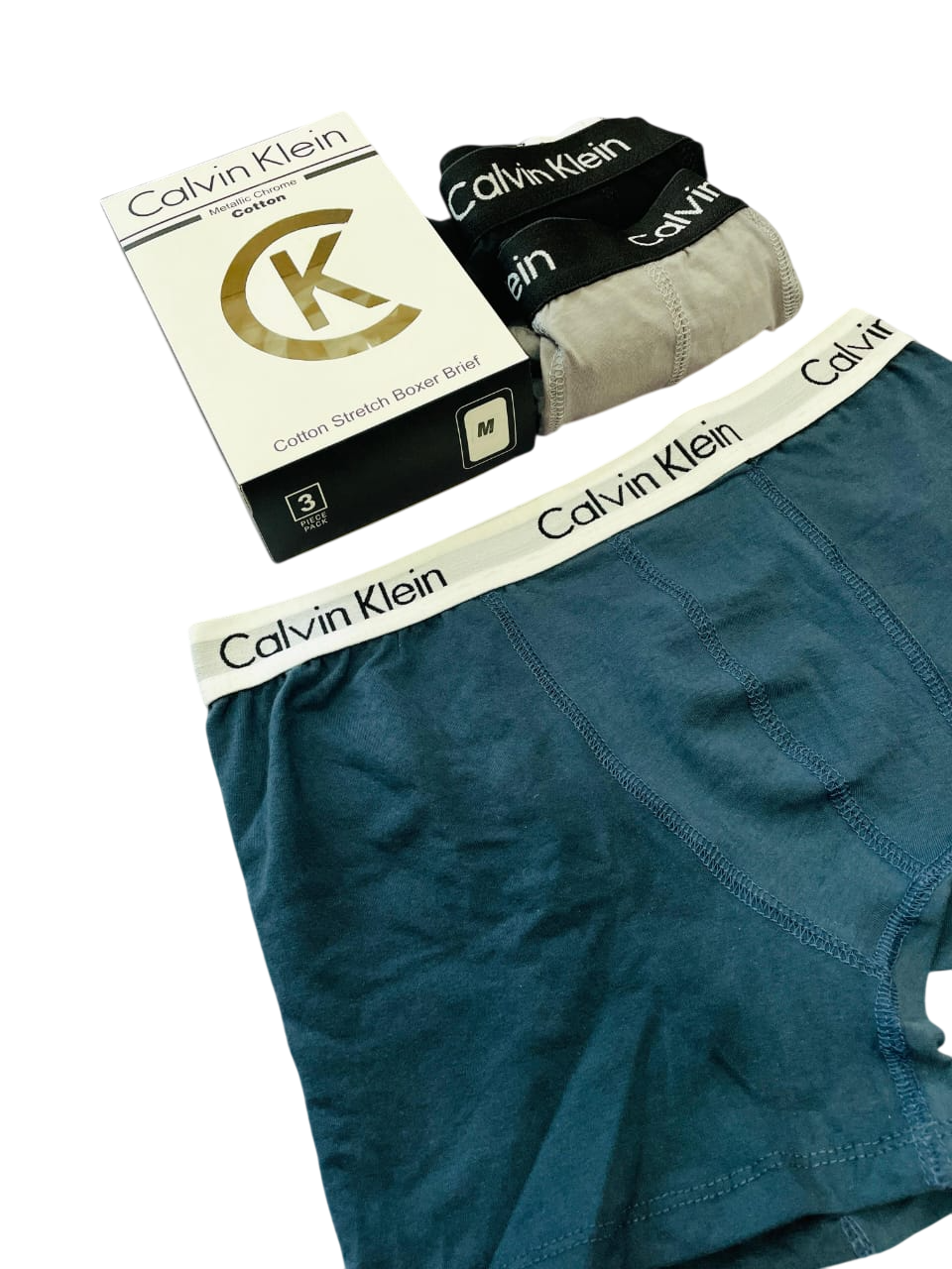 C-K MEN BOXERS MULTICOLOR 3 PCS - PREMIUM QUALITY